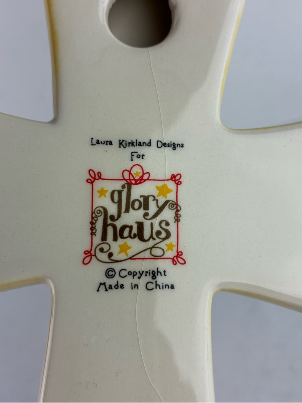Glory Haus Laura Kirkland Designs Blessed Ceramic Cross - Picture 5 of 5